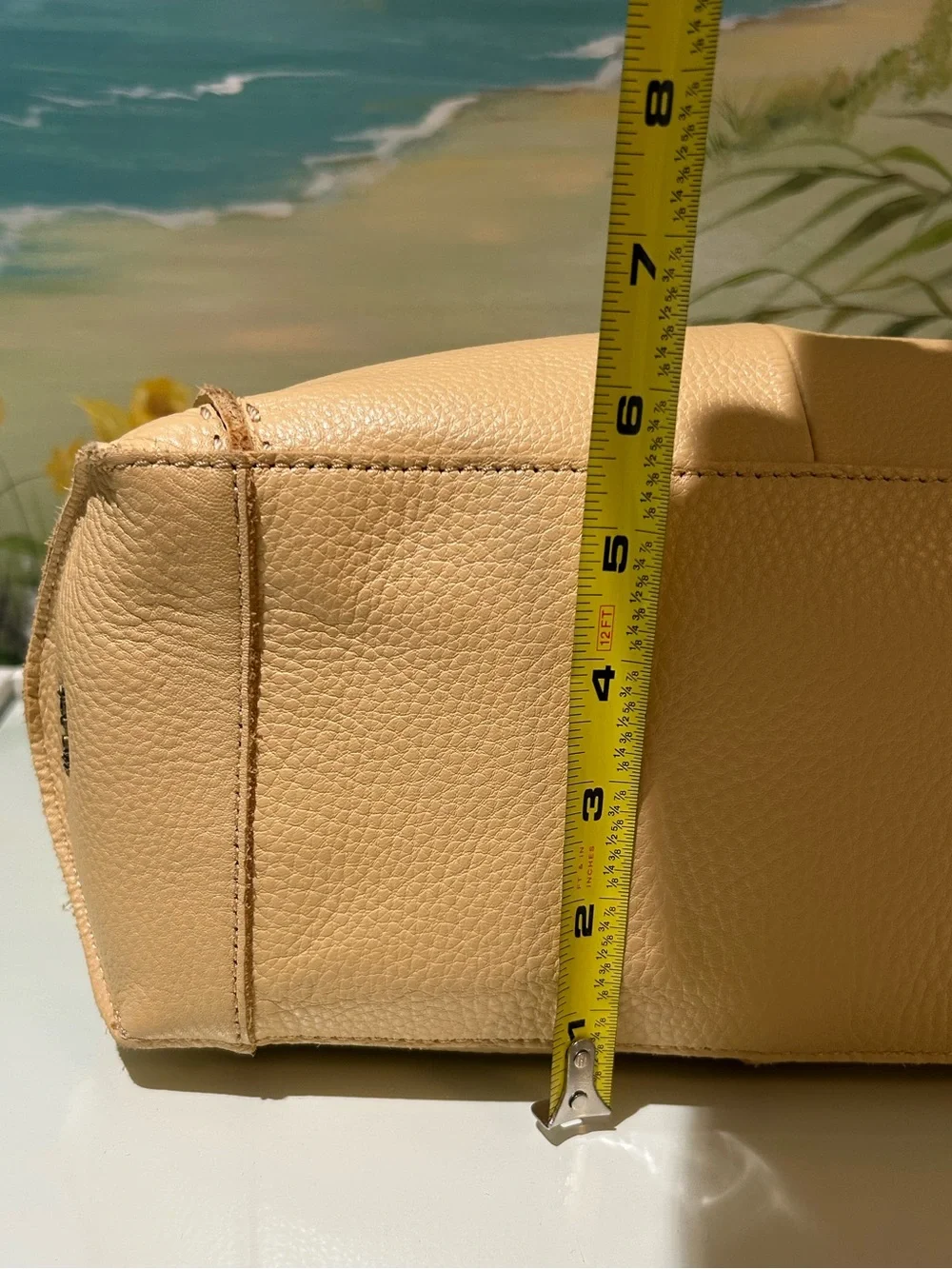 The Sak Los Feliz Pebble Grain Leather Hobo Bag in Buttercream (Soft Yellow) - Picture 11 of 16